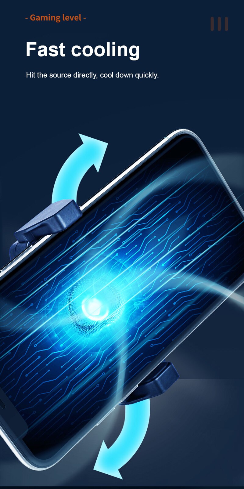 Regulowany Radiator telefonu komórkowego, przenośny wentylator chłodzący telefon, Radiator do gier, mobilne urządzenia peryferyjne do gier, przenośny grzejnik