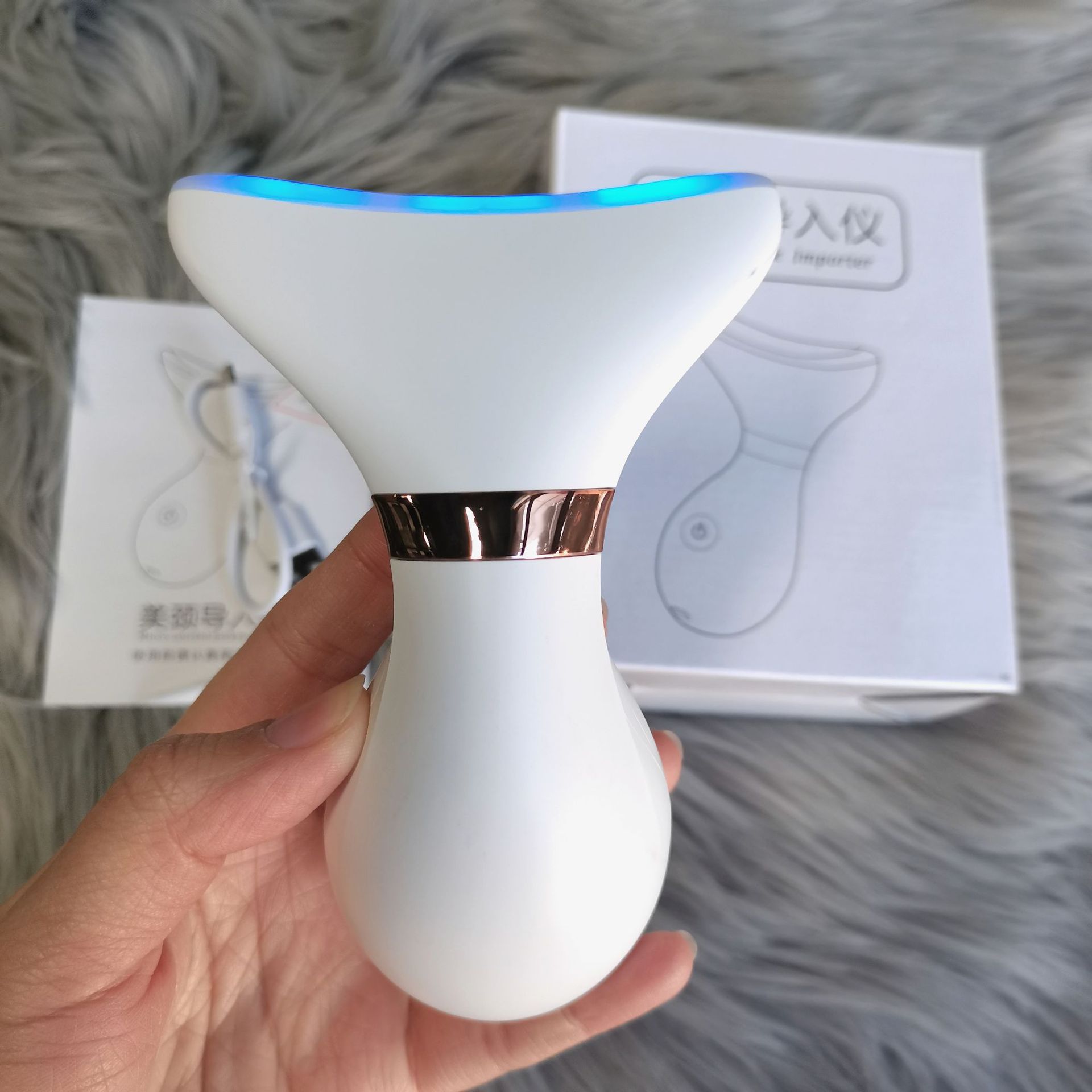 Neck massage instrument to remove neck lines beauty micro current household beauty neck care multi-function multi-color