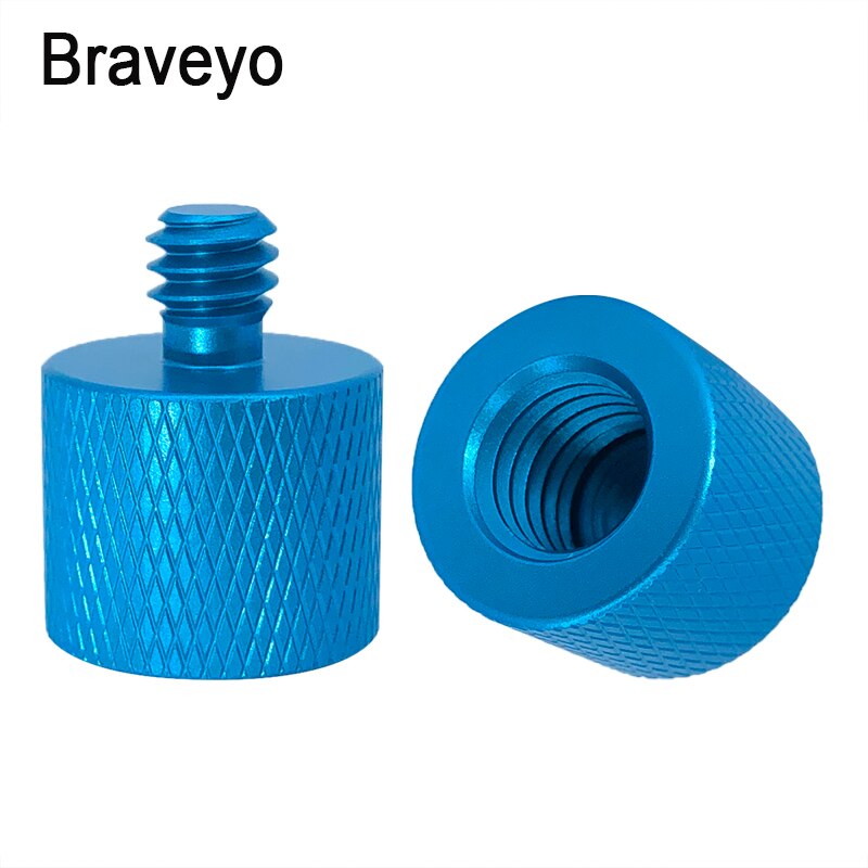 Tornillo de conversión Universal de 1/4-20 a 3/8-16 pulgadas, equipo de fotografía, tornillo de cámara de aleación de aluminio, adaptador de trípode con cabezal esférico