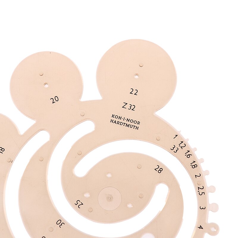 Radius ruler Multifunction Drawing Ruler Mathematics Measuring Drafting Template Drawing Circle Stencil Drawing Cartography