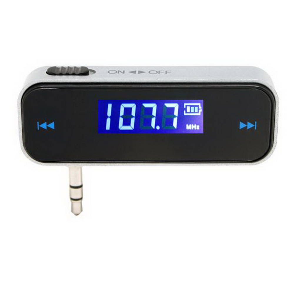 Mini 3.5mm FM Transmitter Wireless LCD Display FM Transmitter Modulator Wireless In-car Music Audio For Mobile Phones Car Kit: Default Title