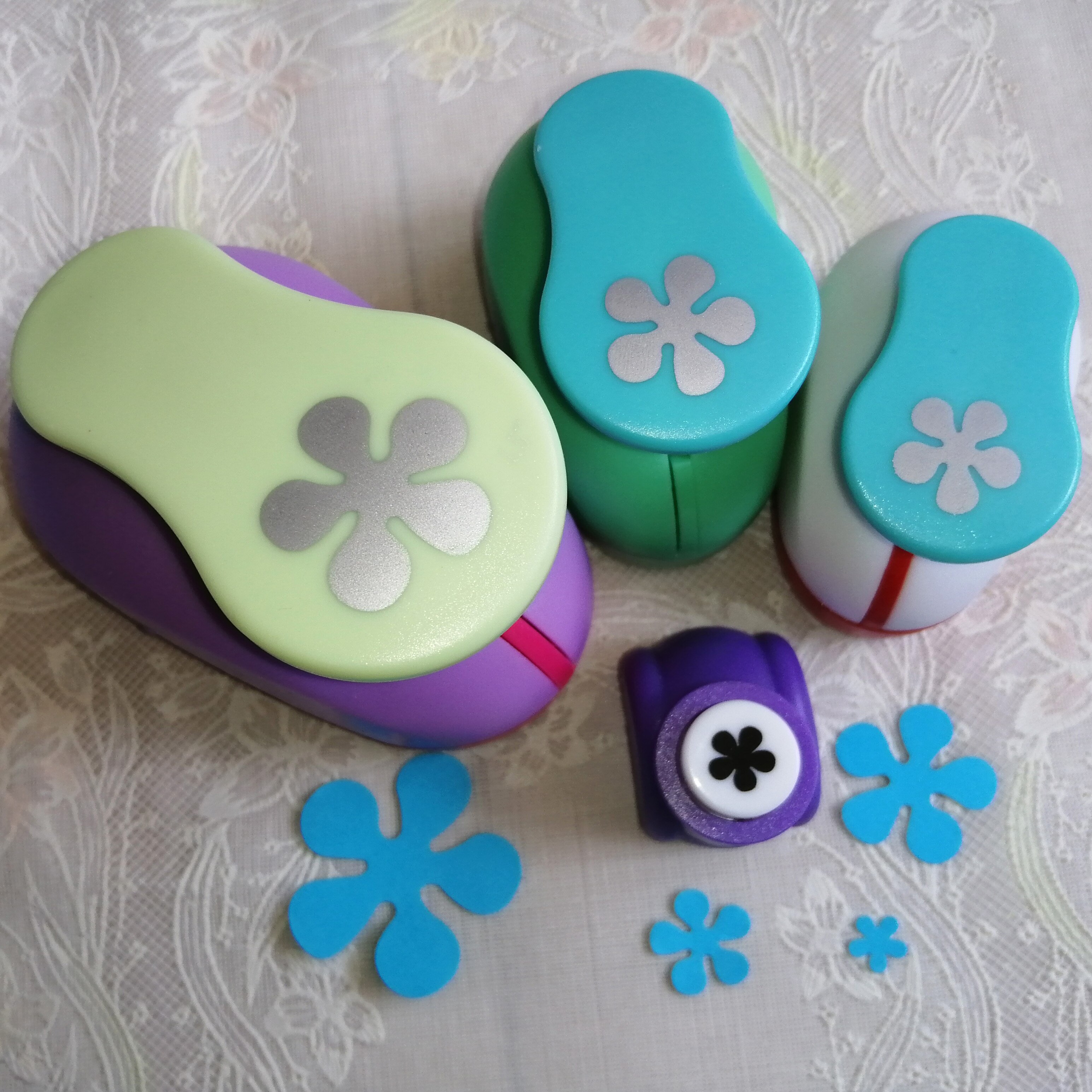 1.5cm-7.3cm flower shape of craft punch paper punches scrapbooking punchers DIY handmade paper cutter EV foam hole punch