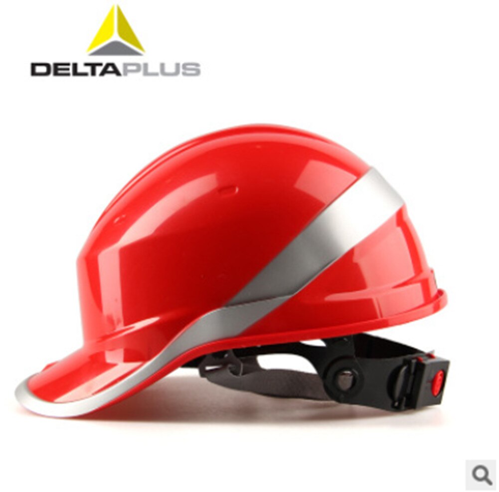 Helm Helm Werk Cap Abs Isolatie Materiaal Met Fosfor Streep Bouwplaats Isolerende Bescherm Helm Fiets: Rood
