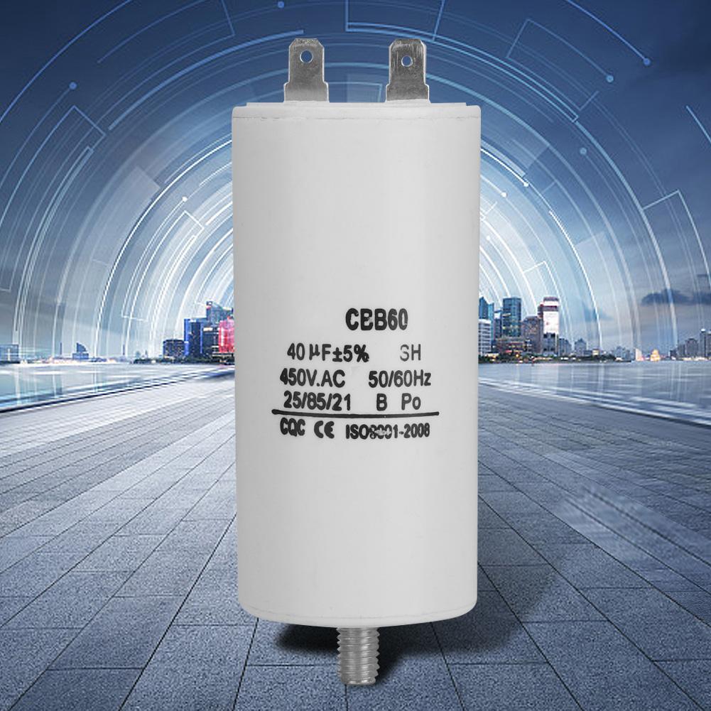 CBB60 450 V 40 uf Waterpomp Condensator Voor Wasmachine 50/60Hz Duurzaam