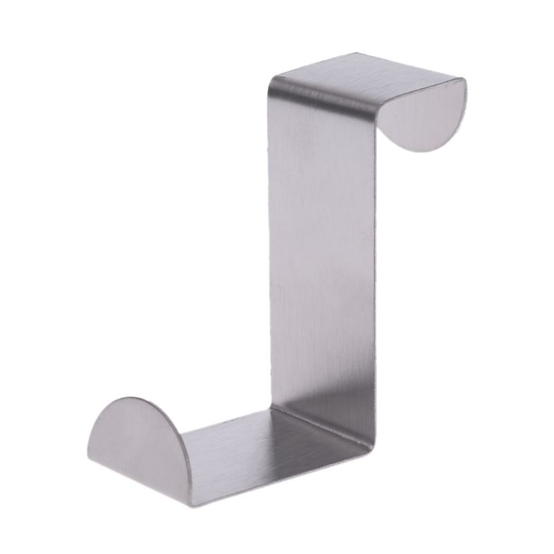 Stainless Steel Over Door Hook Kitchen Cupboard Drawer Cabinet Clothes Holder Organizer: -01