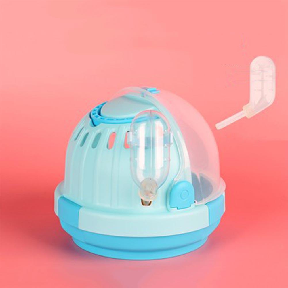 Przenośna klatka zwierzę domowe na zewnątrz pojemnik turystyczny dla chomika jeż świnka morska gniazdo akcesoria dla zwierząt futerał robić przenoszenia z butelką wody