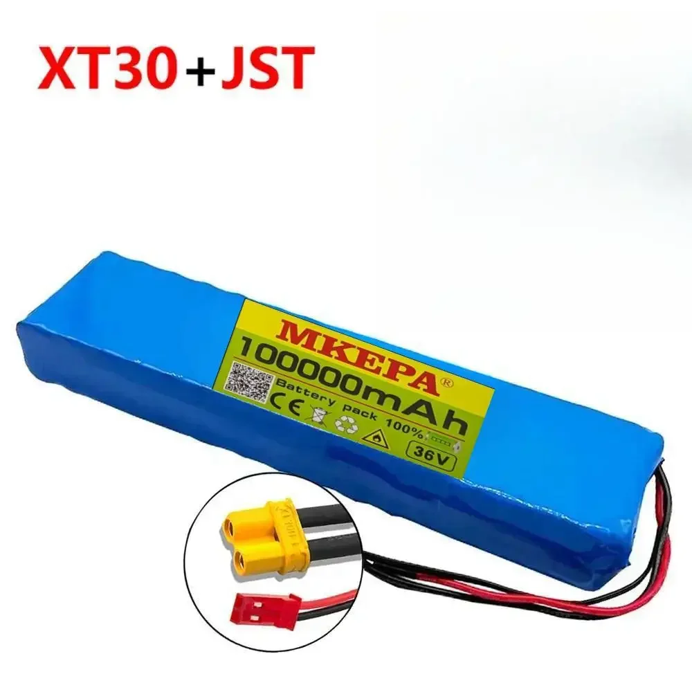 36V 100000 Batteria per scooter elettrico mAh 36v Batteria per scooter elettrico al litio 500W Batteria per scooter elettrico Batteria 36v 10s2p: Grigio