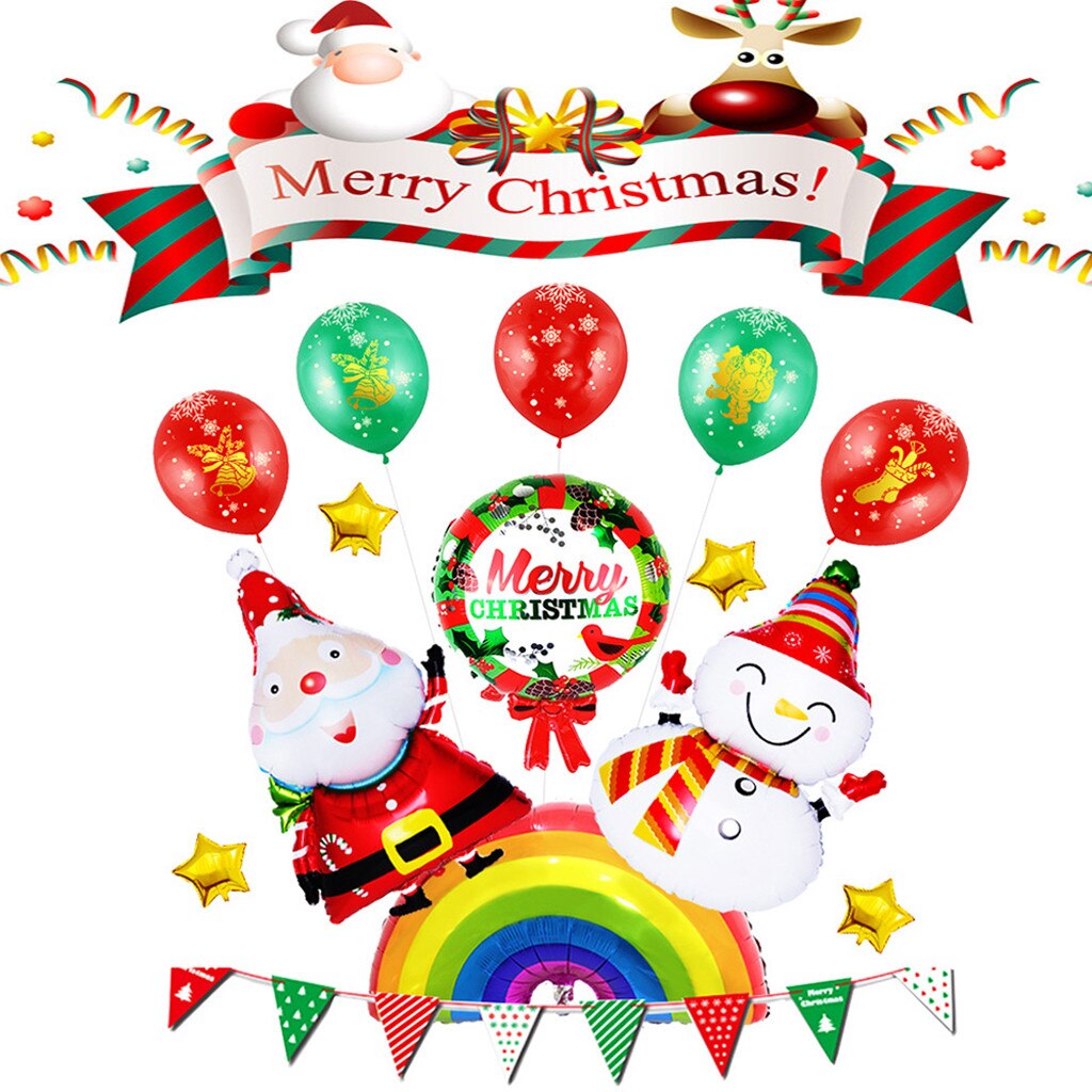 Kerst Folie Ballonnen Kerstman Ballon Sneeuwpop Globos Xmas Herten Pinguïn Ballon Kerst Decoraties Voor Huis Jaar