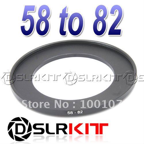 58mm-82mm 58-82mm 58-82 mm step-up filterringadapter