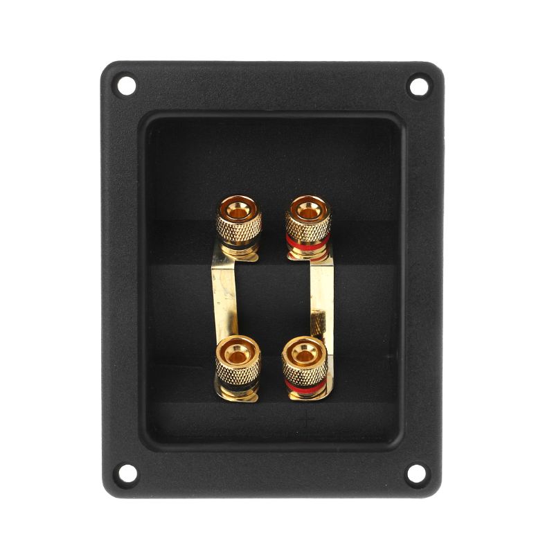 Terminal Cup Connector 266 Onderdelen Express Binding Posts Goud Banaan Aansluitingen Verzonken Bi-Amp Speaker Box Zwart