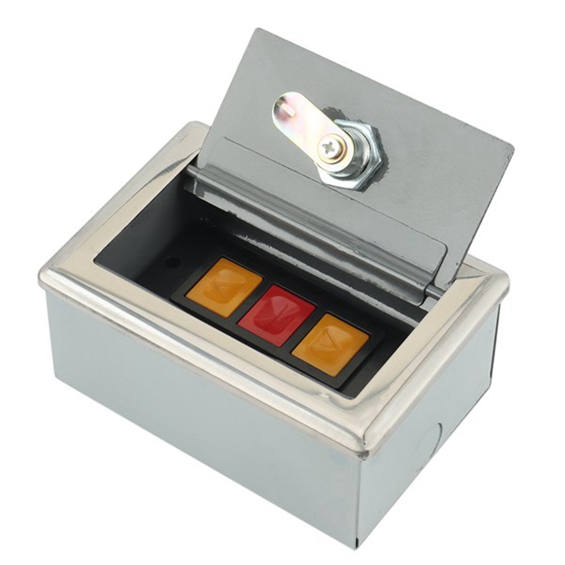 Garage Door Opener, Electric Door Roll Switch Lock Box, Surface Mounted Concealed Button Switch
