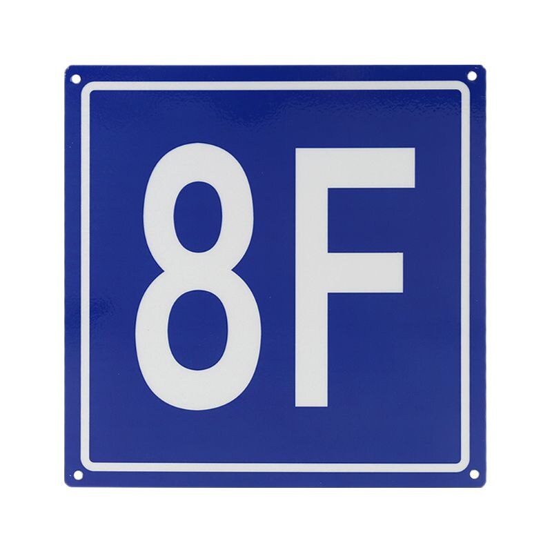 Floor Number Signs Aluminum Signs for 1F to 10F for School Office Hotel Hospital