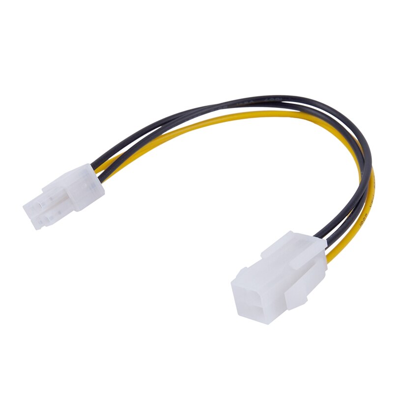 RISE-20CM/8Inch 12V 4 Pin Male to 4 Pin P4 Female CPU Power Supply Extension Cable