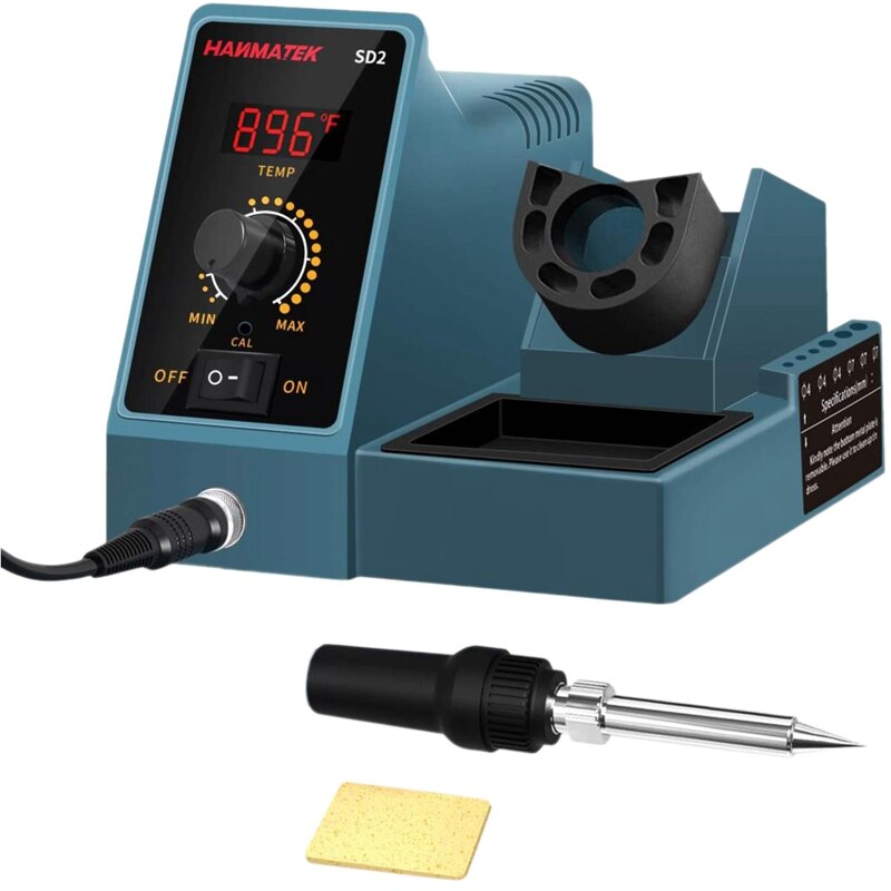 HANMATEK-Estación de soldadura Digital SD2, 60W, Control de temperatura ESD para teléfono PCB IC SMD BGA: Default Title