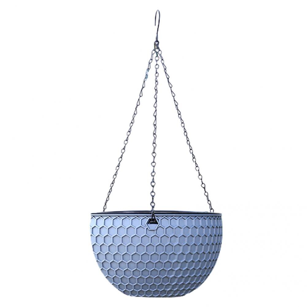Hanging Plant Pot Waterproof Hanging Flower Basket Outdoor Garden Hanging Plant Pot for Garden Plant Hanger