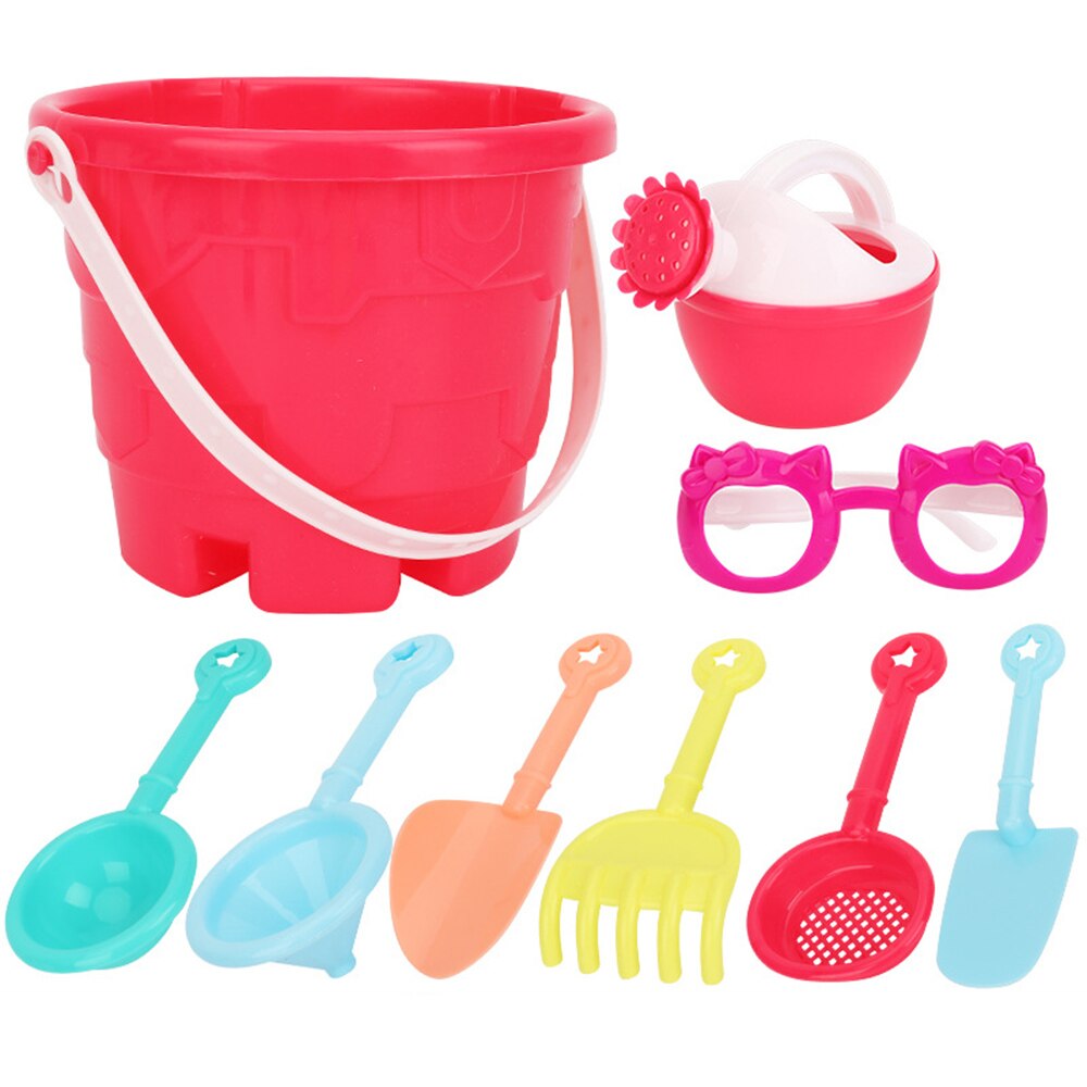 Multicolour Beach Toys Set Reusable Beach Bucket Shovel Water Toys for Children Great for Swimming Pool Bathtub Durable B99: B