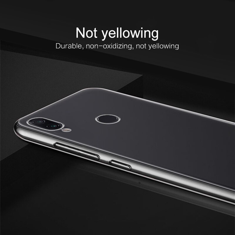 Anti-val Siliconen Eenvoudige Robuuste Armor Soft Cover Case TPU voor Xiaomi Redmi Note 7pro Telefoon beschermende Gevallen