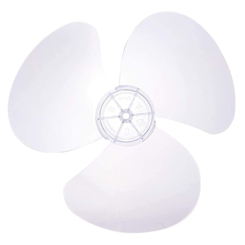 3 Leaves Clear Plastic Fan Blade Replacement for 12 Inch Pedestal Fan Stand Fan