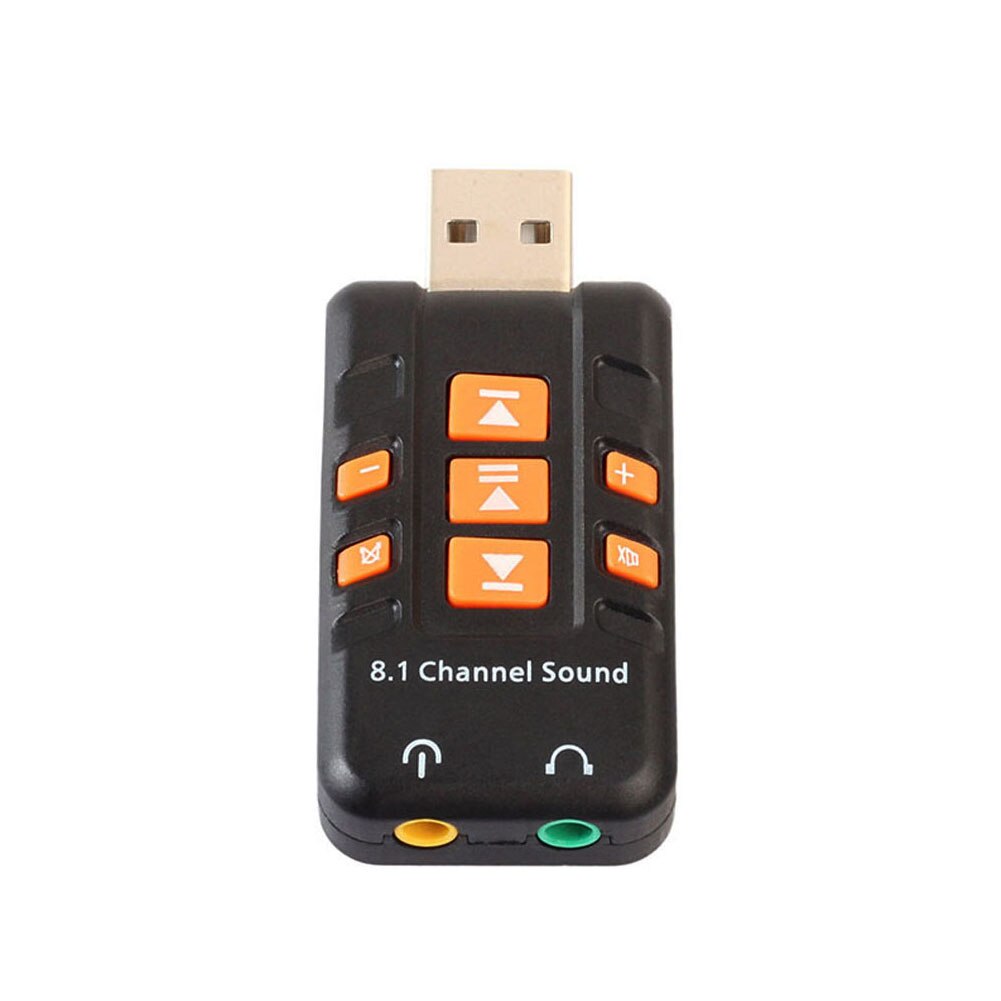 3D Audio- Adapter USB 2,0 8,1 kanal tragbare Computer externe soundkarte (für PC) kopfhörer verstärker Lied ändern hören