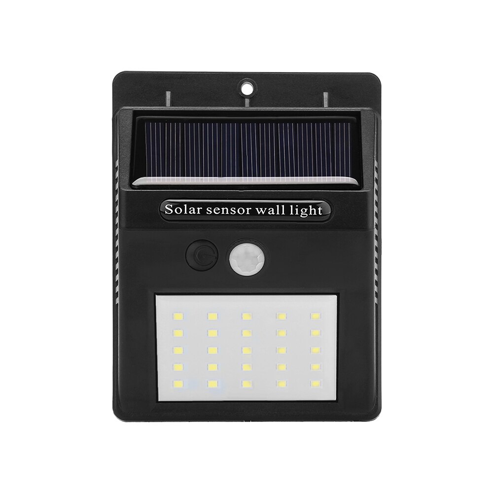 Vattentät vägglampa 25 led solenergi pir rörelsesensor vägg ljus vattentät utomhus trädgård strålkastare trädgård gårdsplan verktyg