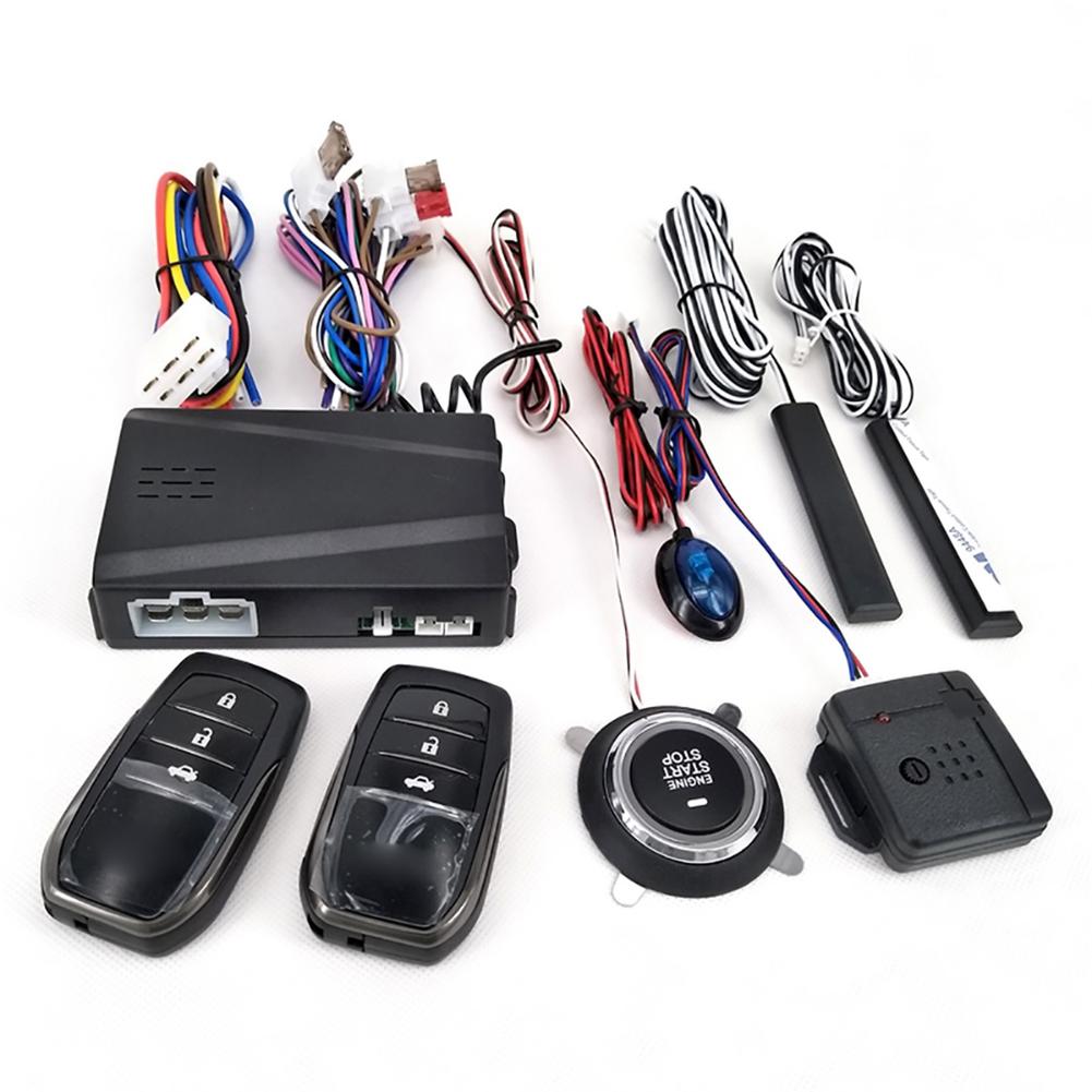 12V Universal Automobile Anti-theft System Remote Start Remote Control Keyless Entry PKE One-key Start Car Alarm System