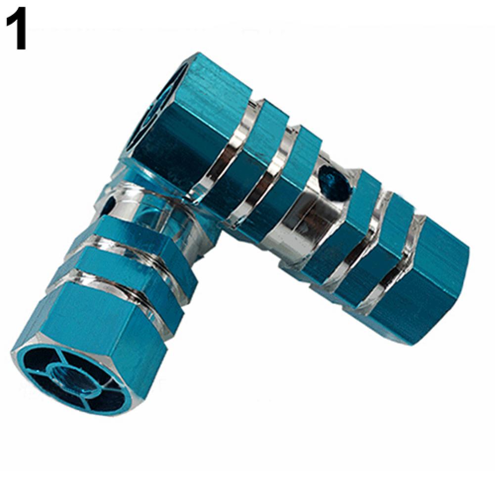 1 Pc Bicycle Pedal BMX Road Bike Cylinder Aluminum Alloy Bike Pedal Axle Foot Pegs Balance Bar Rocket for Bicycle Socle Pedal: Blue