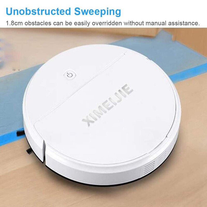 XIMEIJIE XM30 1800Pa Vacuum Cleaner ligent er ing Robot Household Cleaner for Household Cleaning,White