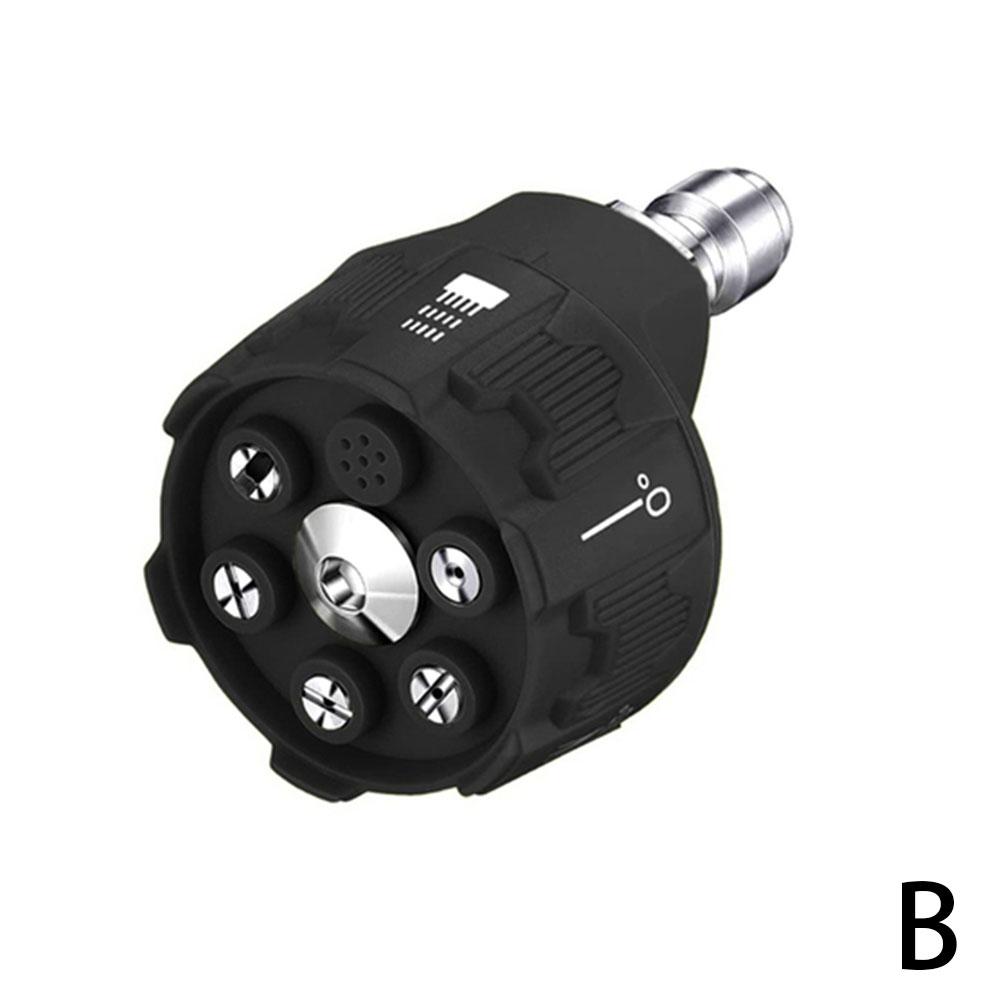Boquilla de pulverización Universal para lavadora de alta presión, 4000Psi, 0 15 25 40 65 grados, rotación, riego, enjuague, boquilla de jabón, punta para jardín: Blanco