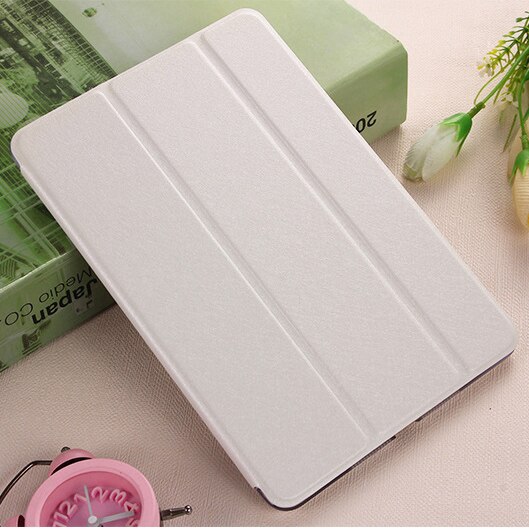 Funda inteligente de cuero PU para Huawei MediaPad M2 10, cubierta trasera plegable para M2 10,1, M2-A01M/L/W, con apagado/Activación Automática: White