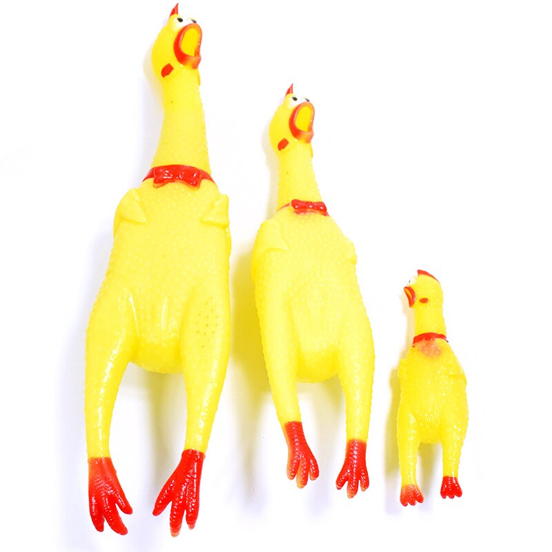 Rubber Chicken Dog Toy dogs pet chicken dog chew Vent toy Mystery Screaming chicken pets toys Dog Play Tooth Toy