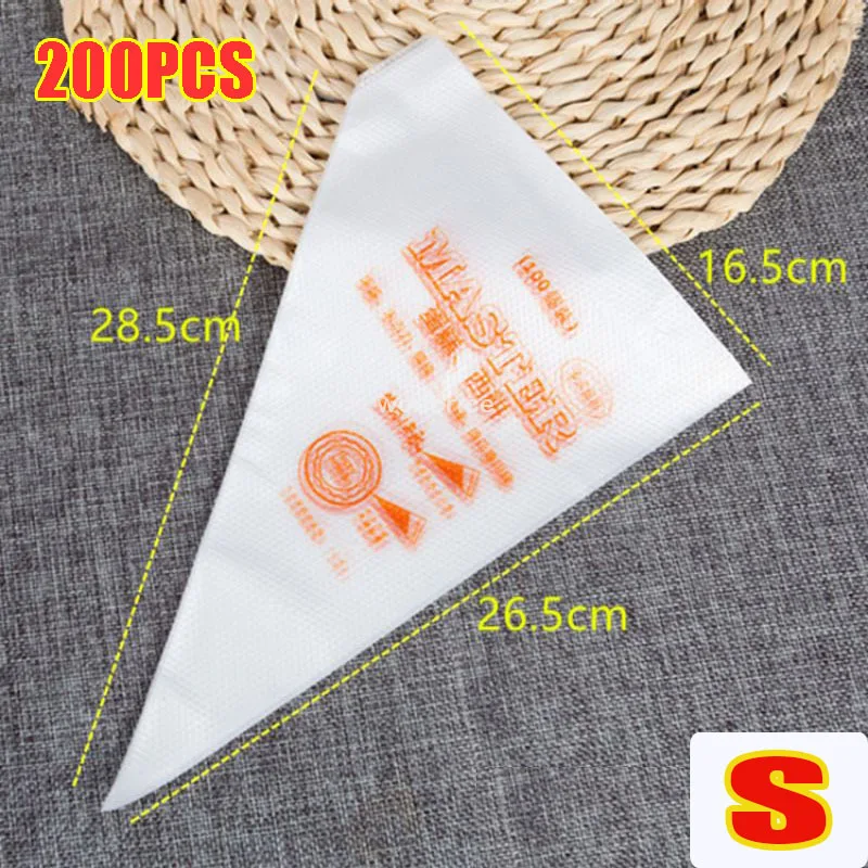 Wegwerp Deegzakproducten Voor Cakes Piping Cake Slagroom Spuitzak Keuken Bakaccessoires Cake Designtips Tools: Chocolade