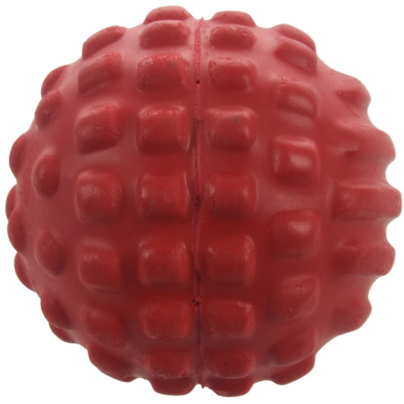 Pu-schaumstoff-noppenball, faszienball, muskelentspannung, fitness-massageball, wasserdicht und leicht zu reinigen, gesundheitsball: Rot