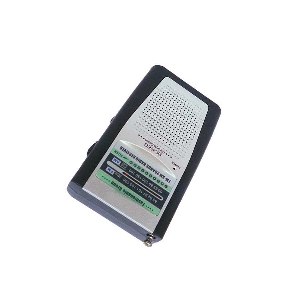 FM AM Pocket Radio Receiver Loundspeaker Digital Music Player MP3 Portable Radio receiver Fit Outdoor Camping Elderly BC-R20