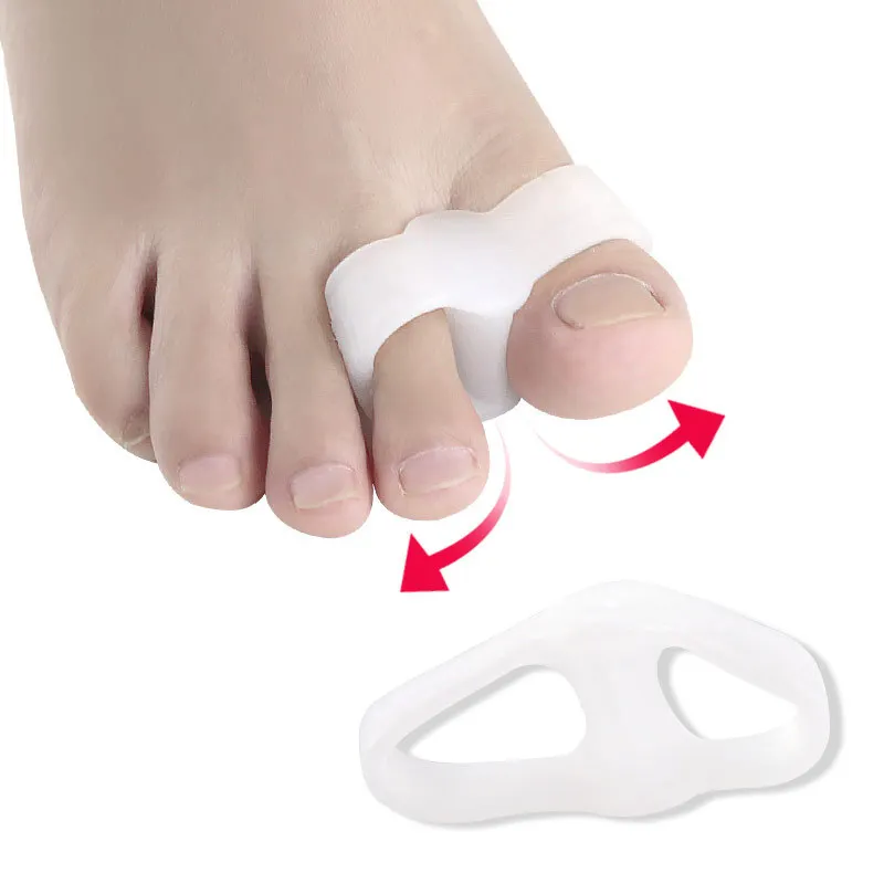 3 erilaista pehmeää ja joustavaa varpaiden erotinta silikonista, hallux valgus -ortopedinen suoja, peukalon korjausvälikappaleet, vaivaisenluun lievitys jalkojen hoitoon