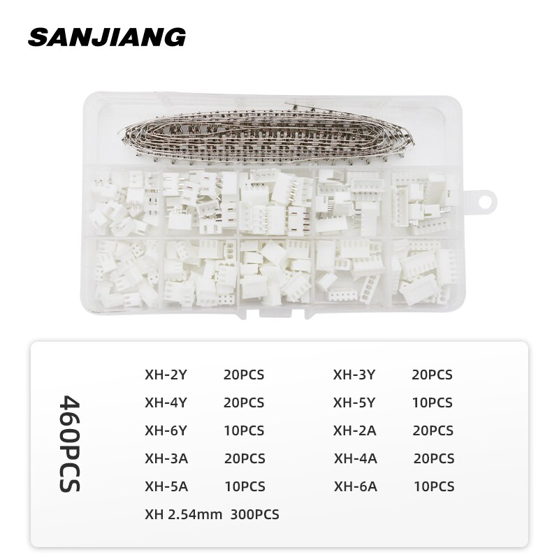 Kit d'outils de sertissage SN-28B, ensemble de pinces à sertir XH2.54 SM prise de ressort JST ZH1.5 2.0PH 2.5XH EH SM connecteur Servo: 460PCS