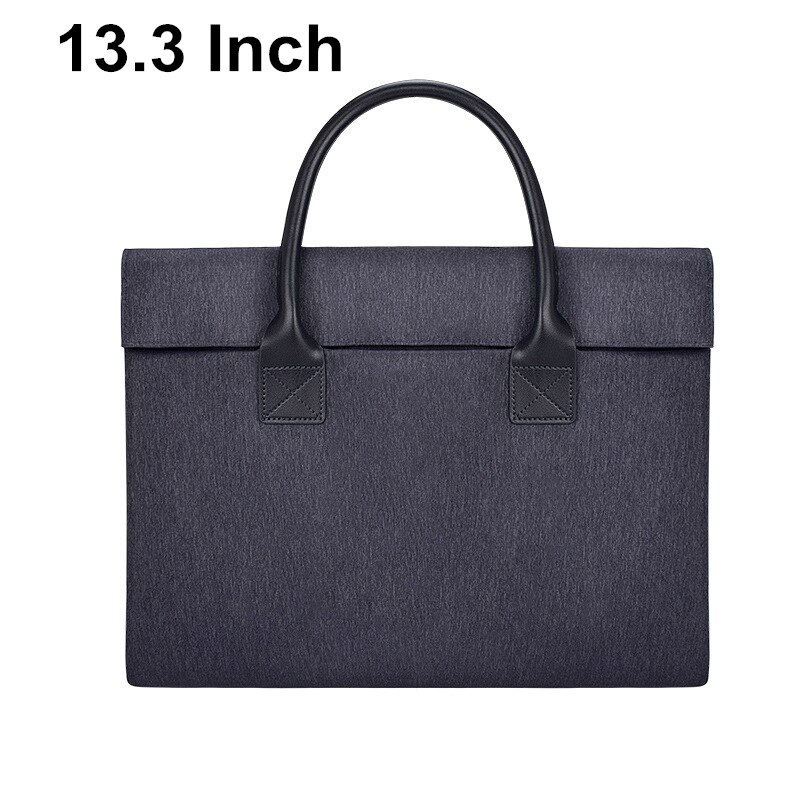 Cartella da ufficio uomo donna borsa per Laptop portatile Ultra sottile impermeabile resistente all'usura 13.3 14.1 15.4 15.6 pollici per Macbook: BK 13.3inch