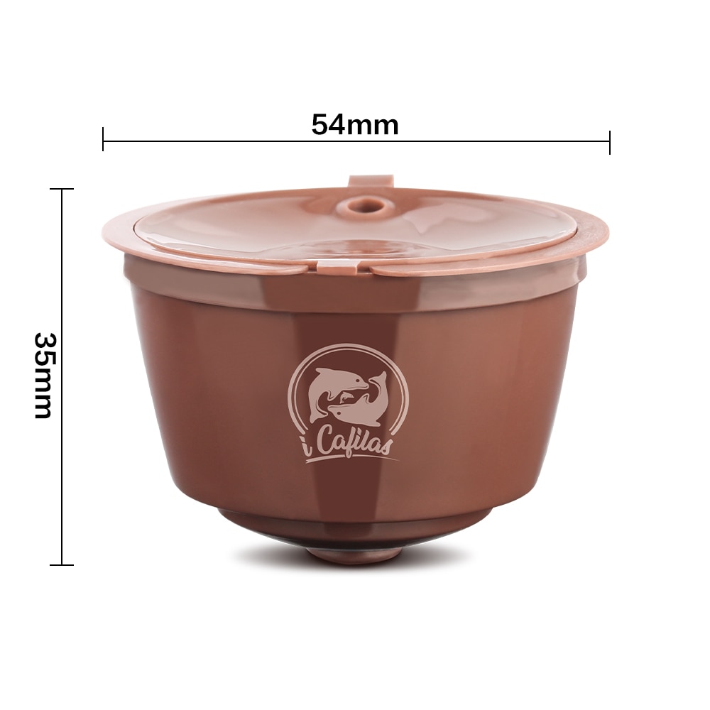 Cápsula Reutilizable de Café Crema para Cafetera Dolce Gusto, Cestas Rellenables con Filtro, Fundas de Dos Colores Actualizadas para 3ª Generación