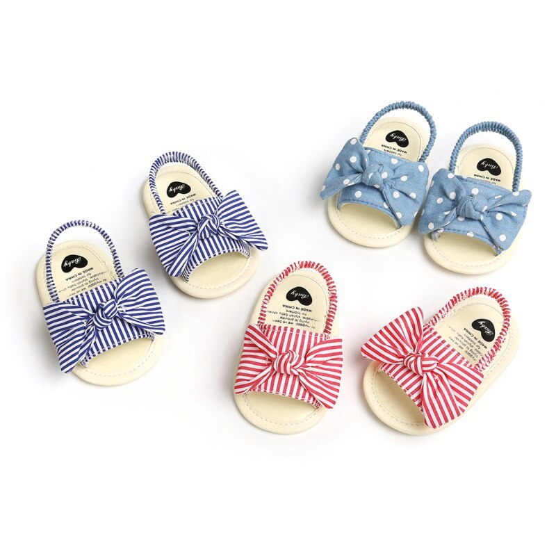 Bobora verão 2020 bebê meninas arco respirável anti-derrapante sapatos de verão sandálias da criança macio soled primeiros caminhantes sapatos 0-18m