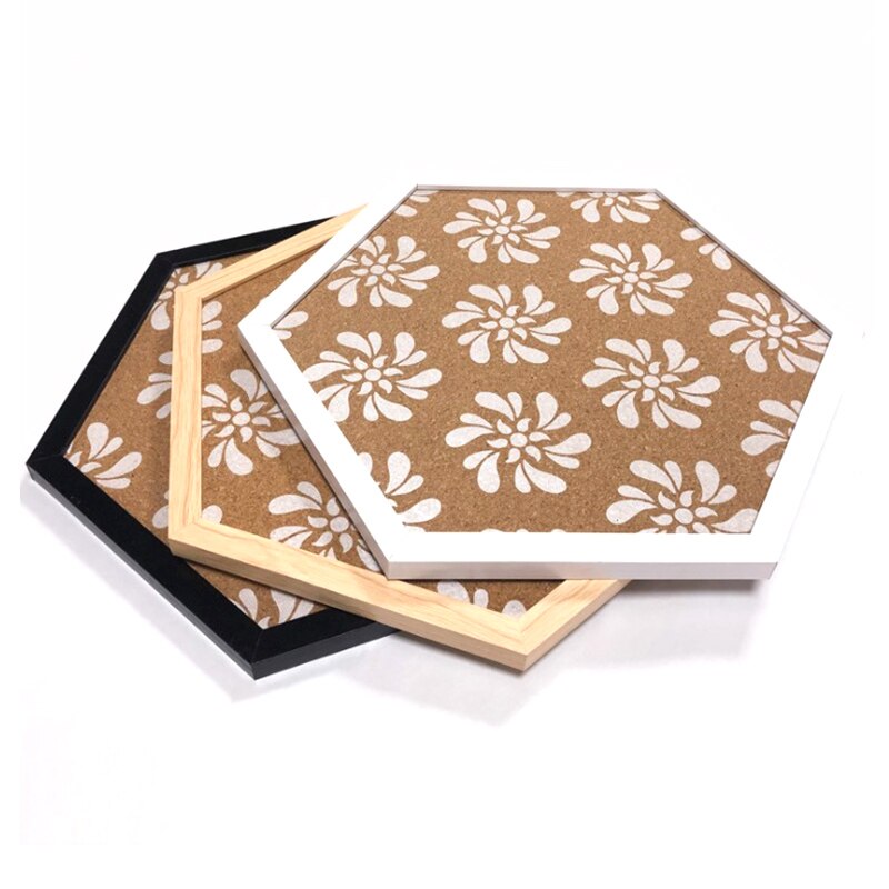 Cork Wood Wall Hanging Message Bulletin Board Frame Notice Note Memo Board for Home Office Shop School Photo Background