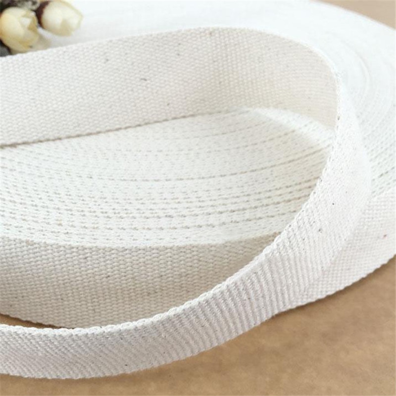 15mm/20mm/25mm/30mm/38mm 10 meter Beige Canvas Lint heuptas singels/label lint/Bias binding tape Diy ambachtelijke projecten