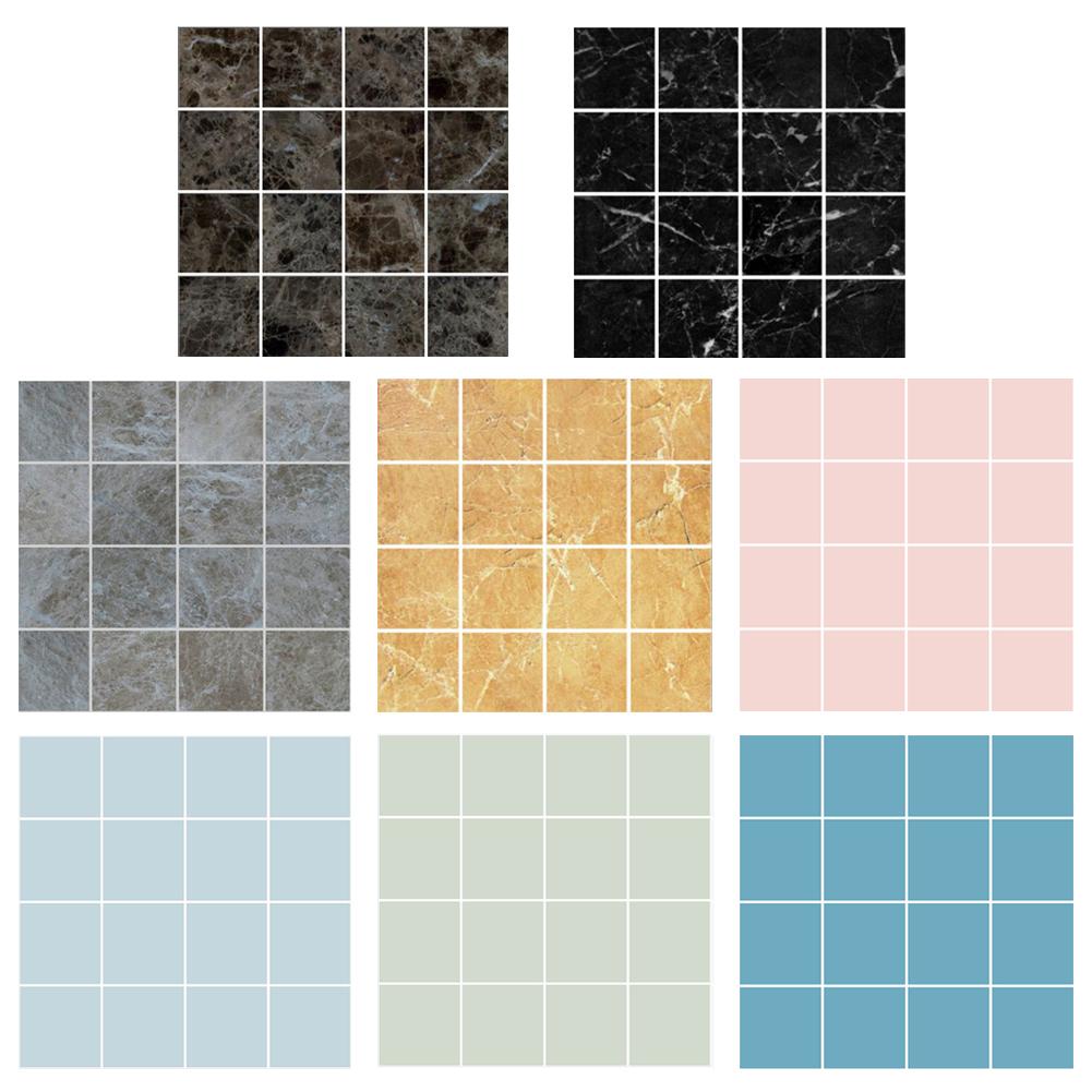 10 pièces carreaux imperméables mosaïque mur carrelage peler et coller auto-adhésif dosseret bricolage cuisine salle de bain maison autocollant mural