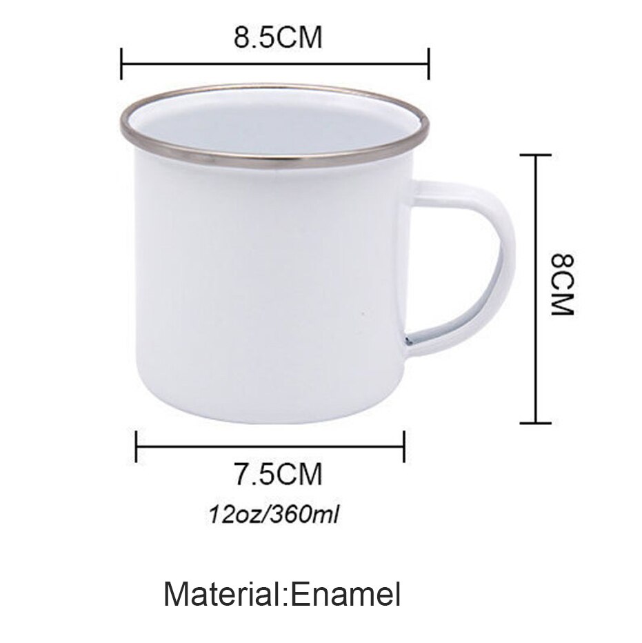 Kæreste forlovede kone & kæreste forlovede mand par emalje krus udendørs rejser camping bål kaffe vand kopper