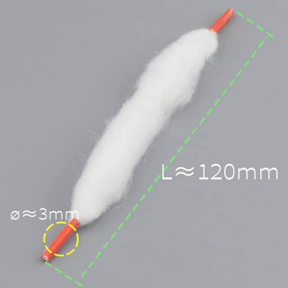 Mèche en coton longue durée de vie, fil 2.0mm/2.5mm/3.0mm/5.0mm, matériaux de remplacement de mèche de Style 2 têtes