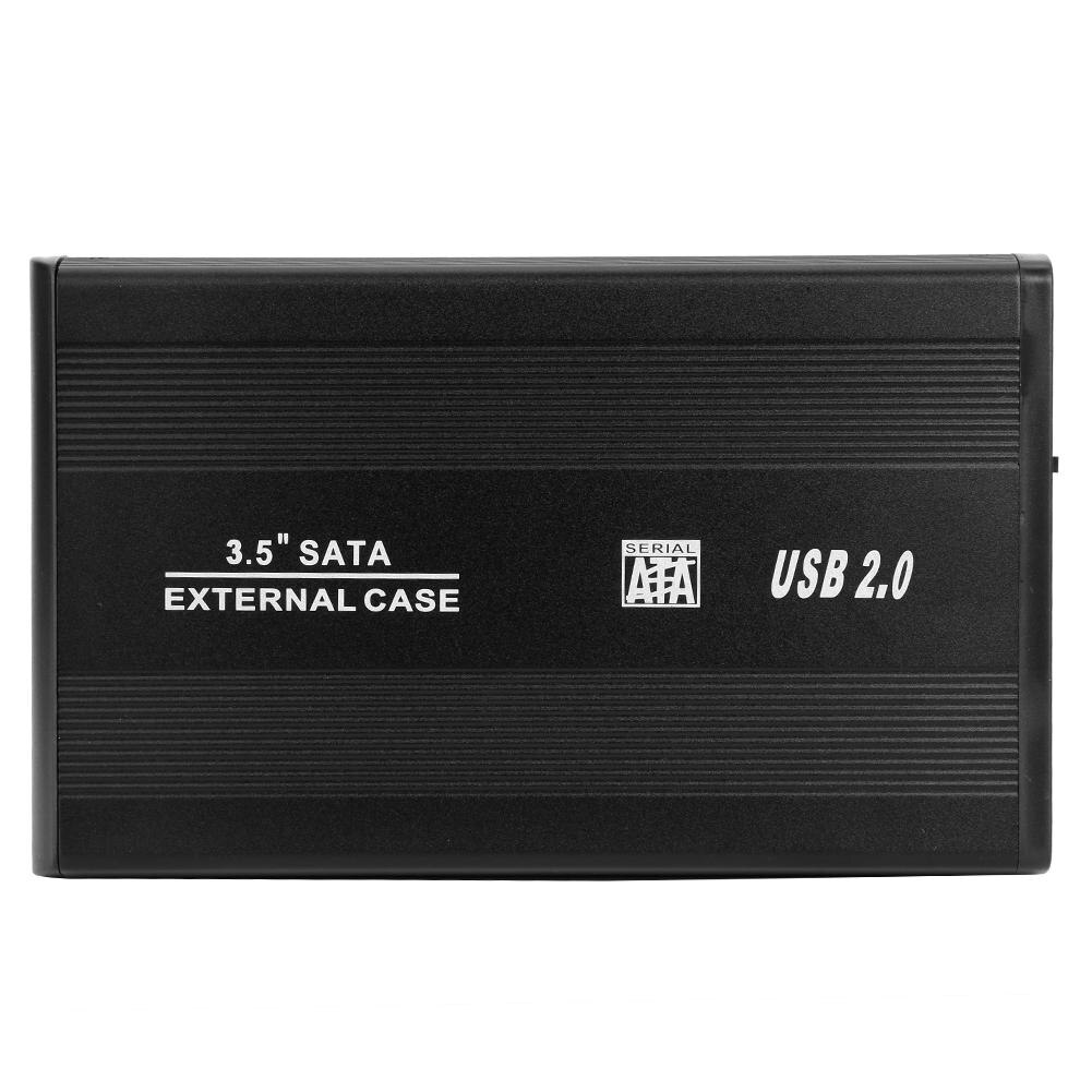 Adaptador de carcasa de disco duro externo, carcasa de HDD de 3,5 pulgadas, SATA a USB 3,0, 2,0, USB3.0, para HDD SSD 3,5