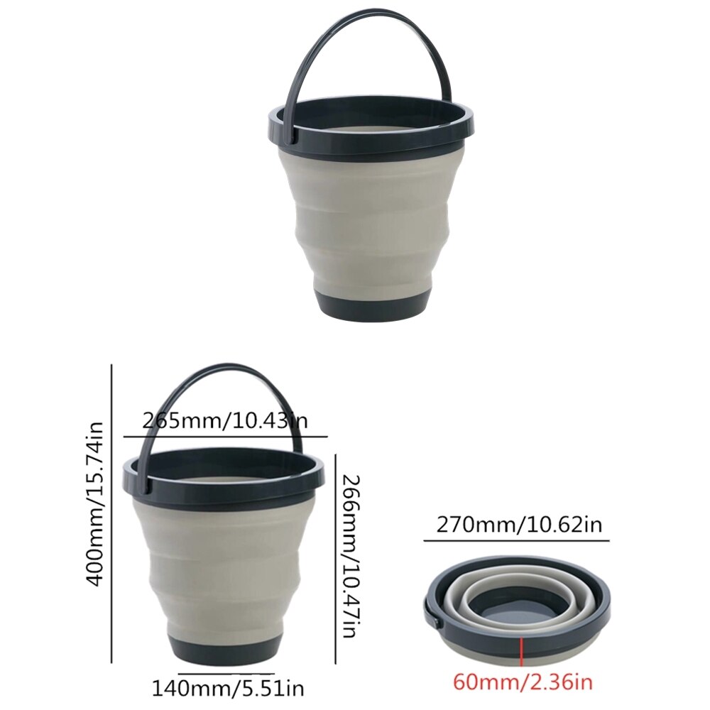 Draagbare Opvouwbare Emmer Opvouwbare Bassin Toerisme Outdoor Opvouwbare Emmer Vissen Camping Wasstraat Emmer Outdoor Camping