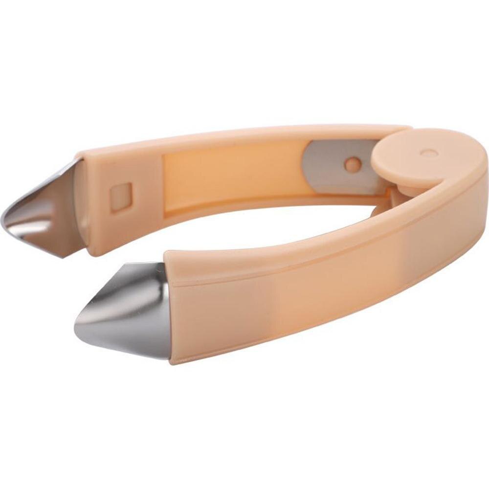 Multifunctionele ananassnijder, tomatenbladstelenverwijderaar, pincet, keukengereedschap, aardbeienschilmachine, snijmachine: Oranje