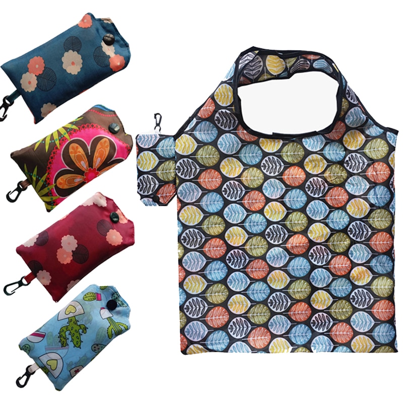 1 pz borse pieghevoli per la spesa per la spesa borsa per la spesa riciclabile borsa per la spesa lavabile ecologica resistente