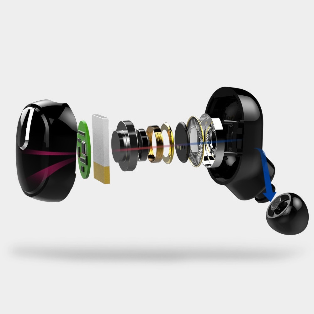 M8 mini in-ear verborgen bluetooth 4.2 draadloze muziek oordopjes oordopjes voor iphone android met oplaadcase sport oordopjes headset