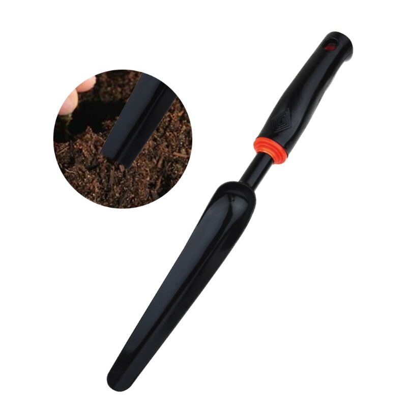 Pala portátil de jardín puntiaguda pala multipropósito duro de acero al carbono mango plástico excavación paleta bonsái hogar