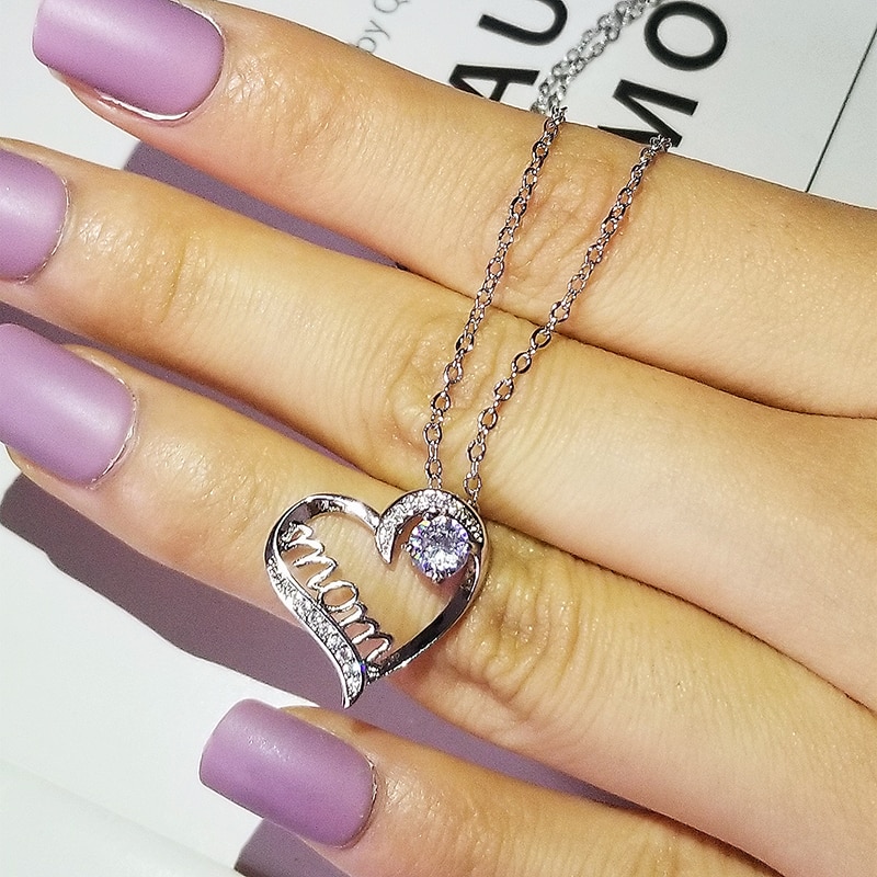 trendy Letters Mother's Day 925 sterling silver for women lady anniversary jewelry X5550